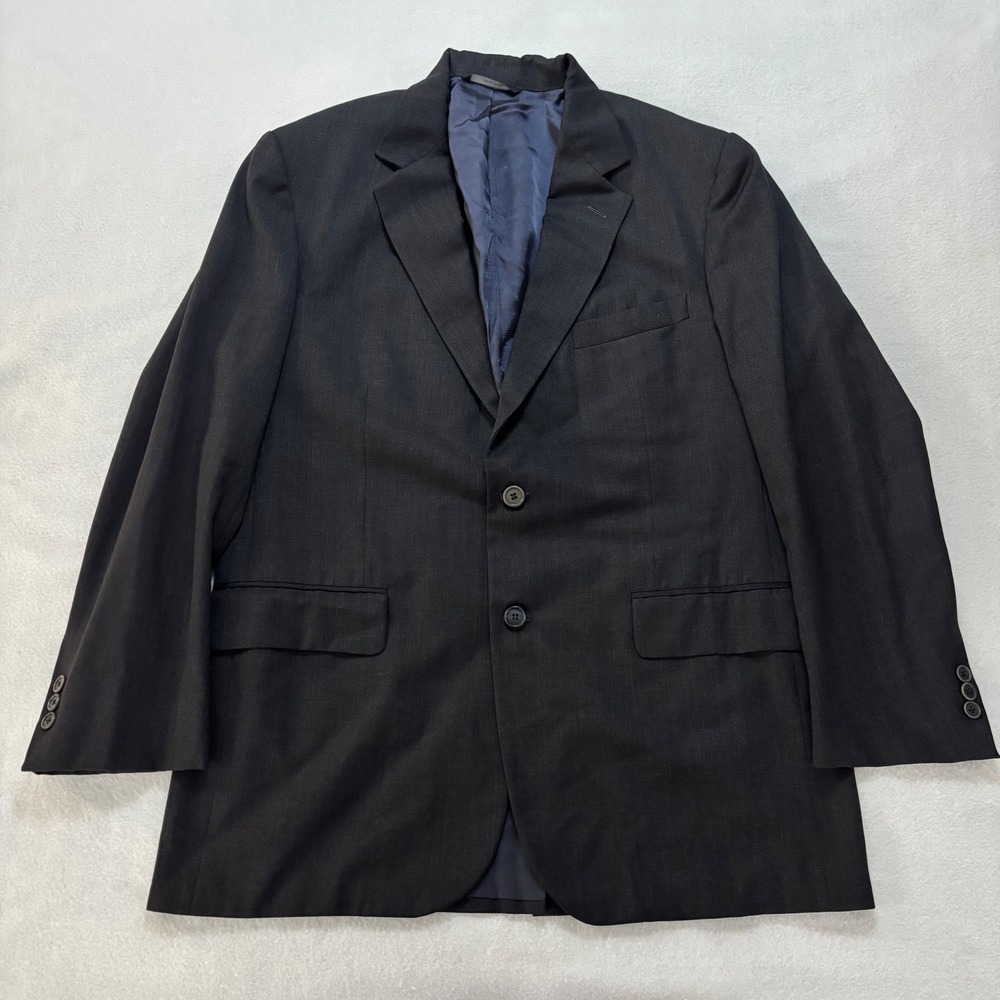 Brooks Brothers Mens 41 Charcoal Gray 100% Wool Hand Tailored Blazer Made in USA